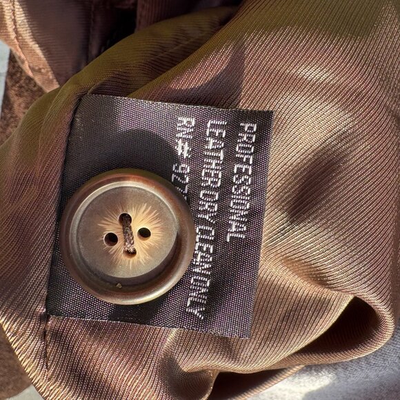 X Files “ The End” Leather Suede Down Jacket Series Finale 2002 - Picture 5 of 7